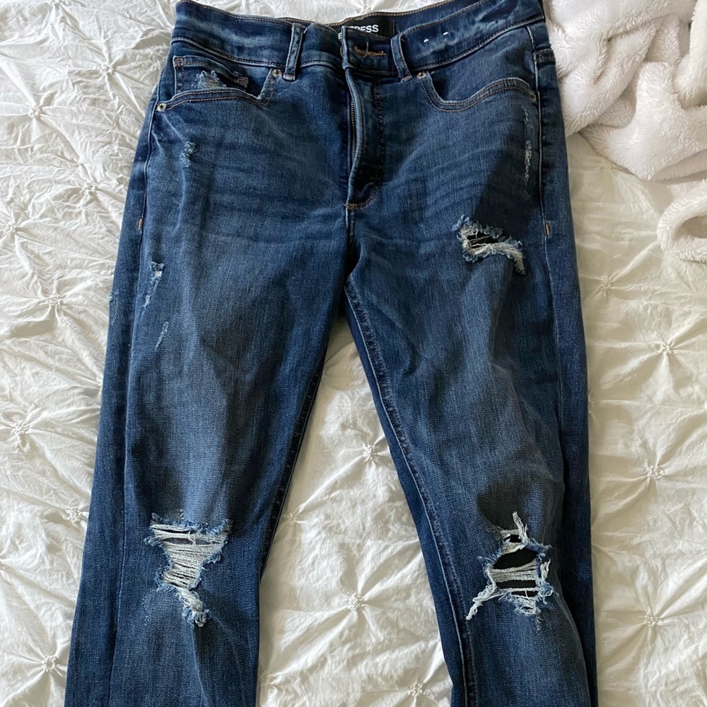 Express Ankle Legging Stretch High Rise Jeans